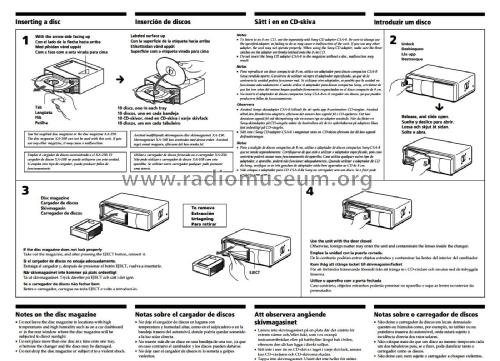 Compact Disc Changer CDX-600; Sony Corporation; (ID = 2041298) Reg-Riprod