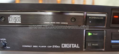 Compact Disc Player CDP-210ES; Sony Corporation; (ID = 1486845) Sonido-V