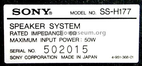 Compact Hi-Density Component System FH-B 177; Sony Corporation; (ID = 1817359) Radio