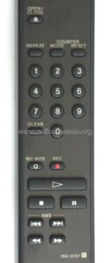 DAT Deck Remote RM-D757; Sony Corporation; (ID = 1837818) Misc