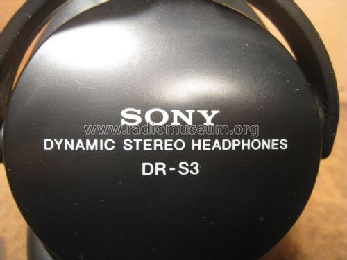 Dynamic Stereo Headphones DR-S 3; Sony Corporation; (ID = 2052846) Speaker-P
