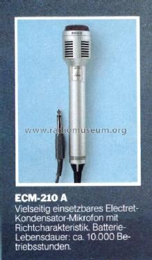 Electret Condenser Microphone ECM-210 A; Sony Corporation; (ID = 495804) Microphone/PU