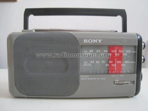 FM/AM 2 Band Receiver ICF-750W; Sony Corporation; (ID = 2006707) Radio