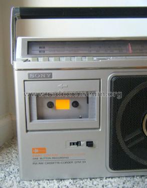 FM/AM Cassette-Corder CFM-33; Sony Corporation; (ID = 1259156) Radio