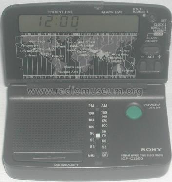 FM/AM World Time Clock Radio ICF-C2500 Radio Sony Corporation 
