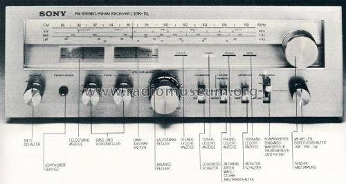 FM Stereo/FM-AM Receiver STR-11L; Sony Corporation; (ID = 1804543) Radio