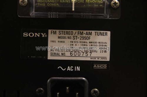 FM Stereo / FM-AM Tuner ST-2950F; Sony Corporation; (ID = 1558562) Radio