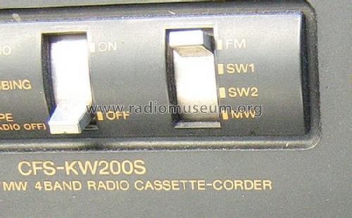 Karaoke Radio Cassette Corder CFS-KW200S; Sony Corporation; (ID = 1586511) Radio