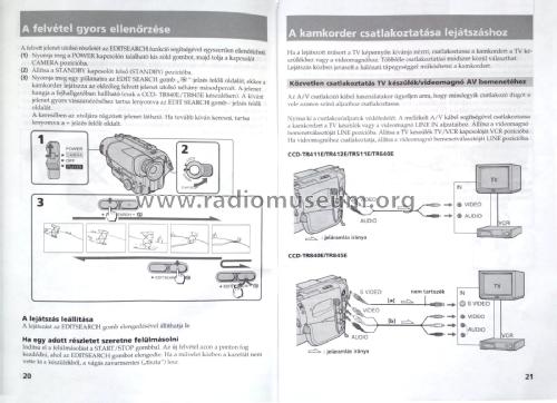 Handycam - Video Camcorder CCD-TR511E; Sony Corporation; (ID = 1827470) Enrég.-R