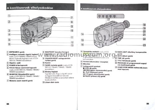 Handycam - Video Camcorder CCD-TR511E; Sony Corporation; (ID = 1827473) Enrég.-R