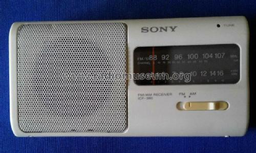 ICF 380 Radio Sony Corporation; Tokyo, build 1991, 17 pictures 