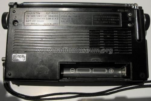 FM/MW/SW 9 Band Receiver ICF-4900; Sony Corporation; (ID = 686077) Radio