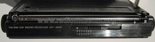 FM/MW/SW 9 Band Receiver ICF-4900; Sony Corporation; (ID = 686082) Radio