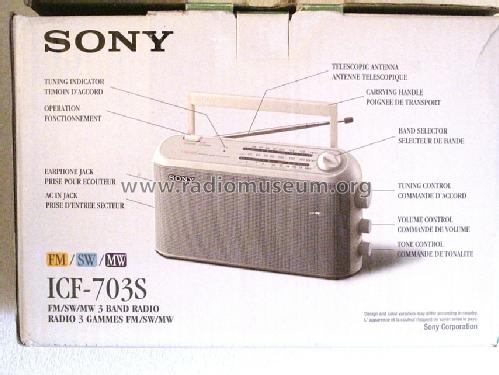 ICF-703S; Sony Corporation; (ID = 1280765) Radio