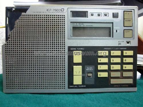 FM/LW/MW/SW PLL Synthesized Receiver ICF-7600D; Sony Corporation; (ID = 1053226) Radio