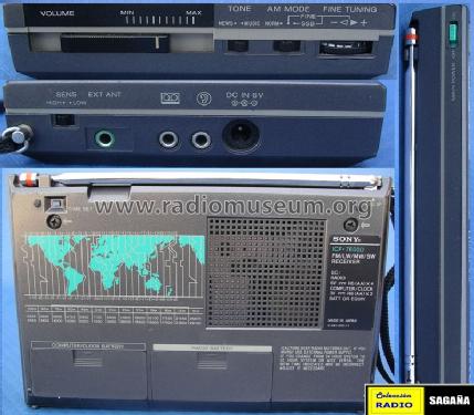 FM/LW/MW/SW PLL Synthesized Receiver ICF-7600D; Sony Corporation; (ID = 201697) Radio
