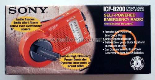 ICF-B200; Sony Corporation; (ID = 1072580) Radio