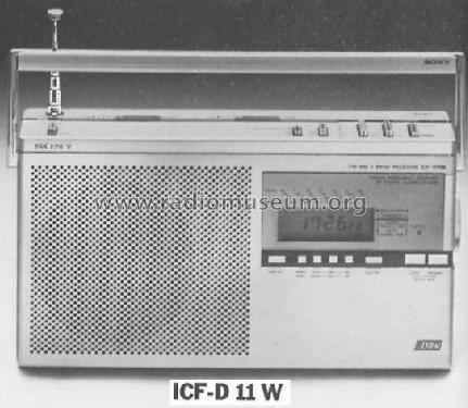 ICF-D 11 W; Sony Corporation; (ID = 388285) Radio