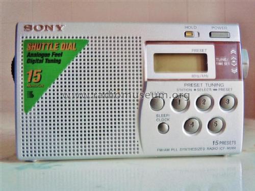 Radio portátil  Sony ICF-M260 Sintonizador digital AM / FM