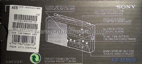 ICF-M350S/BM; Sony Corporation; (ID = 1201989) Radio