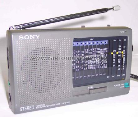 SONY Radio receptor de banda mundial de 12 bandas ICF-SW11 | Modelo  introductorio SW (importación de Japón)