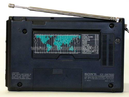 LW / MW / SW / PLL FM Stereo Synthesized Receiver ICF-SW7600; Sony Corporation; (ID = 110870) Radio