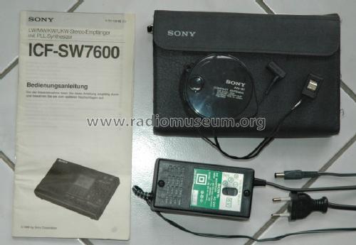 LW / MW / SW / PLL FM Stereo Synthesized Receiver ICF-SW7600; Sony Corporation; (ID = 1373281) Radio