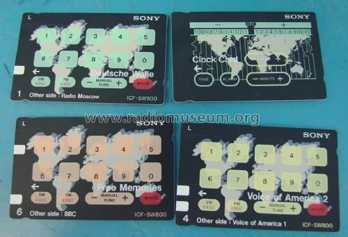 FM/SW 2 Band PLL Synthesized Receiver ICF-SW800; Sony Corporation; (ID = 1422776) Radio