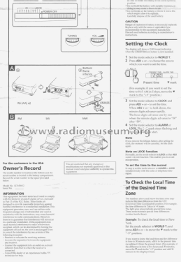 FM/SW1-9/MW 11 Band Receiver ICF-SW12; Sony Corporation; (ID = 1656101) Radio