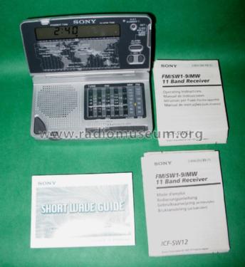 FM/SW1-9/MW 11 Band Receiver ICF-SW12; Sony Corporation; (ID = 677310) Radio