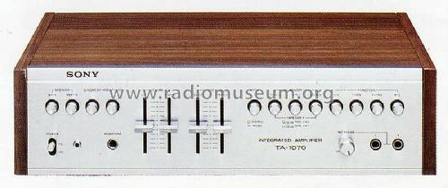 Integrated Amplifier TA-1070; Sony Corporation; (ID = 661772) Ampl/Mixer