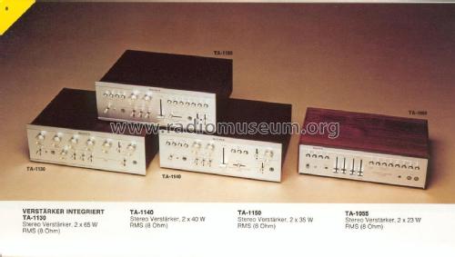 Integrated Amplifier TA-1150; Sony Corporation; (ID = 2093721) Ampl/Mixer