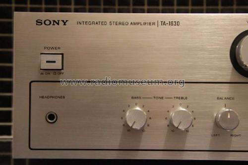 Integrated Stereo Amplifier TA-1630; Sony Corporation; (ID = 1679668) Ampl/Mixer