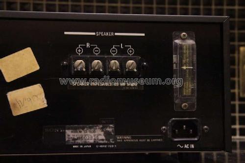 Integrated Stereo Amplifier TA-1630; Sony Corporation; (ID = 1679671) Ampl/Mixer