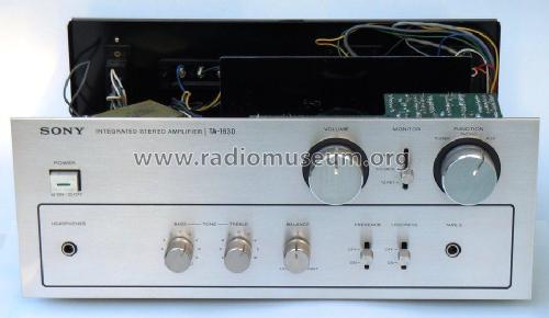 Integrated Stereo Amplifier TA-1630; Sony Corporation; (ID = 1936345) Ampl/Mixer