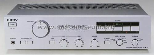 Integrated Stereo Amplifier TA-AX70; Sony Corporation; (ID = 661999) Verst/Mix