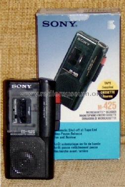 Microcassette-Corder M-425; Sony Corporation; (ID = 1054159) R-Player