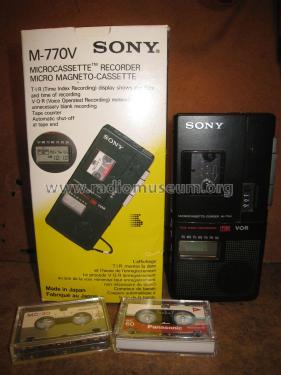 Microcassette Corder M-770V; Sony Corporation; (ID = 1965317) R-Player