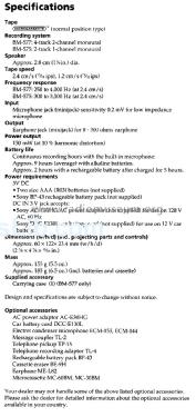 Microcassette Dictator BM-575; Sony Corporation; (ID = 1396324) Sonido-V