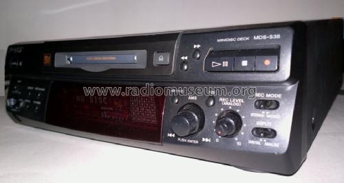 MiniDisc Recorder MDS-S38 R-Player Sony Corporation; |Radiomuseum.org