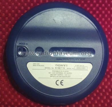 Portable CD Player D-NE715; Sony Corporation; (ID = 1831834) R-Player