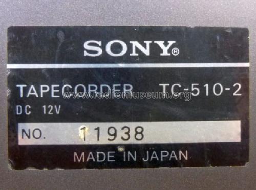 Portable Stereo Tape Recorder TC-510-2 ; Sony Corporation; (ID = 1636172) R-Player