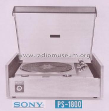 Servo Turntable System PS-1800; Sony Corporation; (ID = 1817166) R-Player