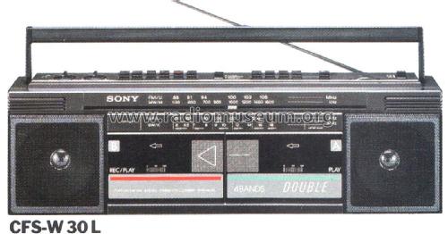 Stereo Cassette-Recorder CFS-W30L; Sony Corporation; (ID = 1975645) Radio