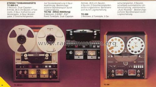 Stereo Tape Deck TC-850-2; Sony Corporation; (ID = 2093765) Enrég.-R
