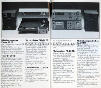 FM Stereo / FM-AM Tuner ST-20F - ST-20FB; Sony Corporation; (ID = 2076795) Radio