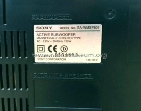 Sub Woofer SA-WMSP601; Sony Corporation; (ID = 1929790) Speaker-P