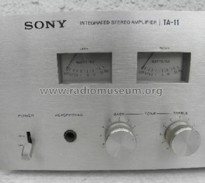 TA-11; Sony Corporation; (ID = 1275018) Ampl/Mixer