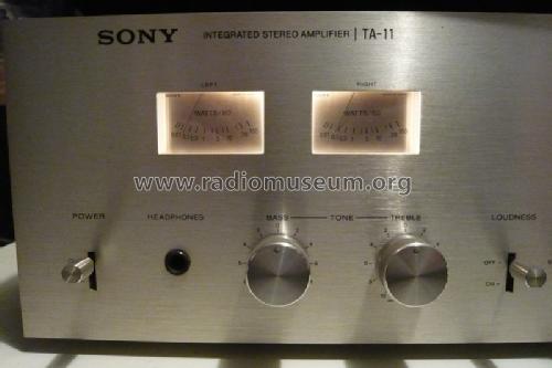 TA-11; Sony Corporation; (ID = 1299095) Ampl/Mixer