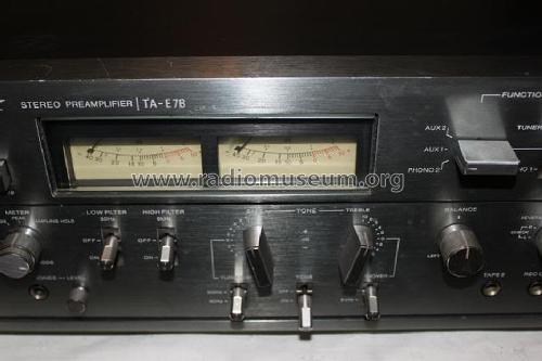 Stereo Preamplifier TA-E7B; Sony Corporation; (ID = 1185012) Ampl/Mixer